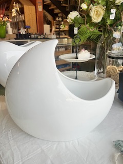 Vaso mezzaluna bianca - immagine 4